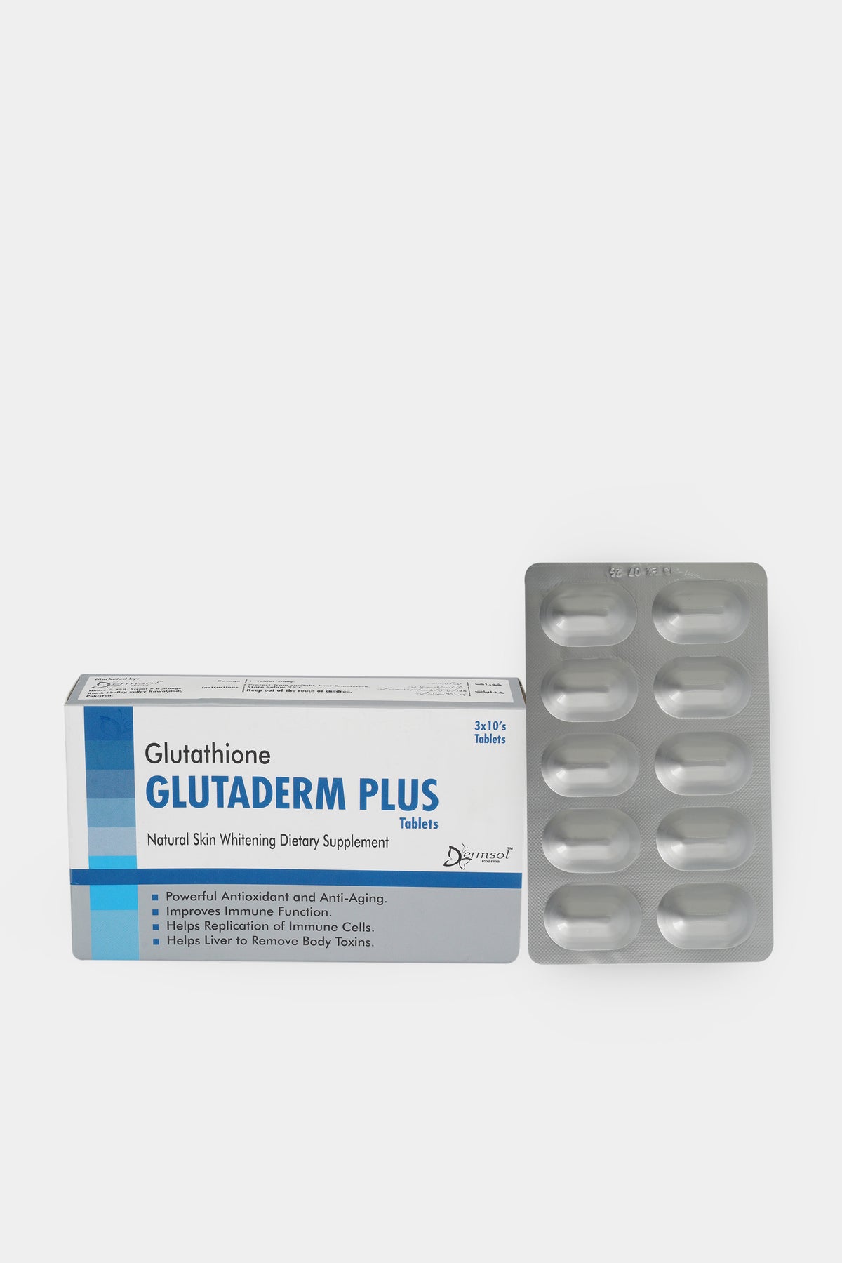 GLUTADERM PLUS Skin Whitening Tablets