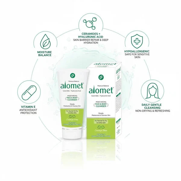 Alomet Face & Body Moisturizing Cleanser